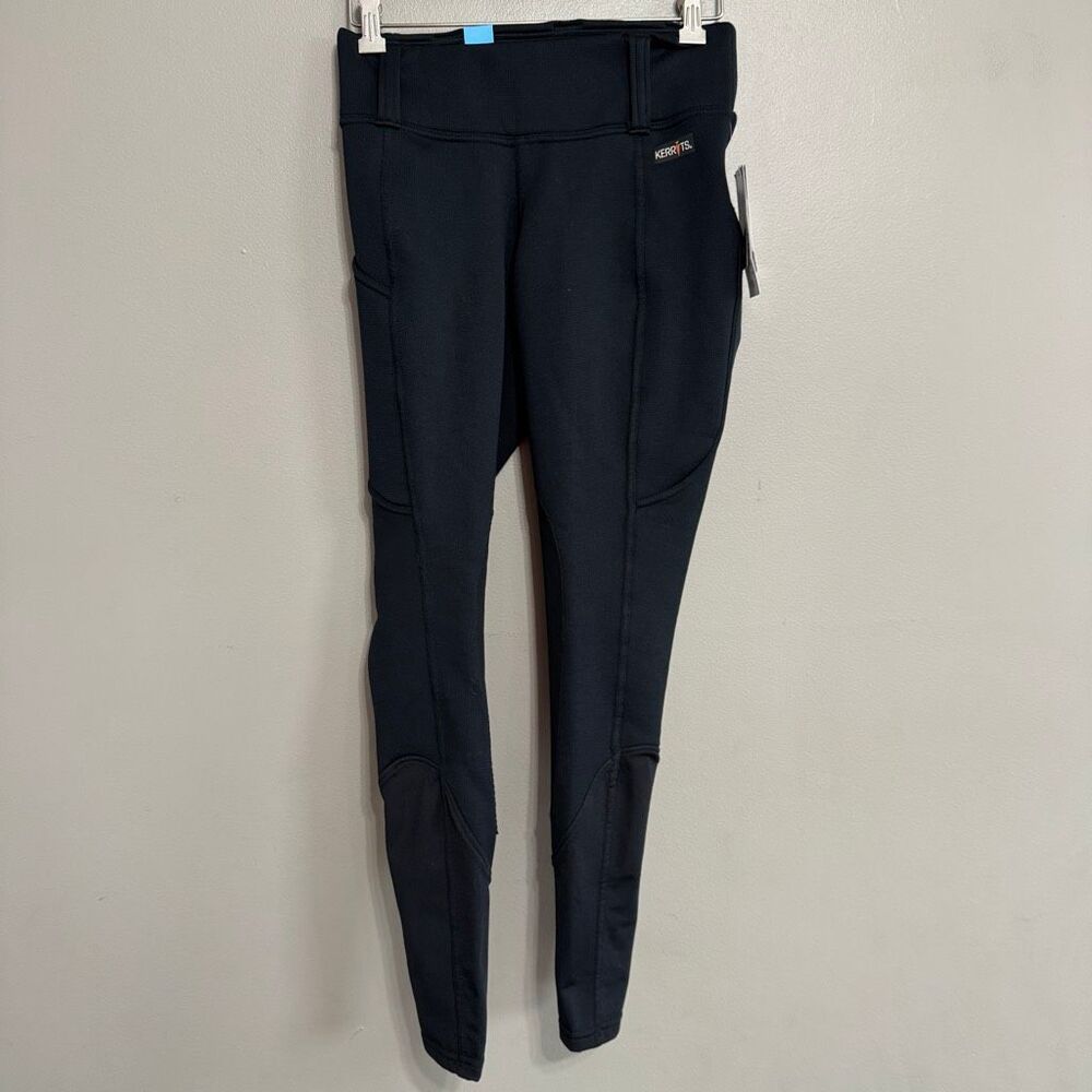Kerrits NWT black Sit Tight Windpro Kneepatch riding pant size small - Picture 2 of 7